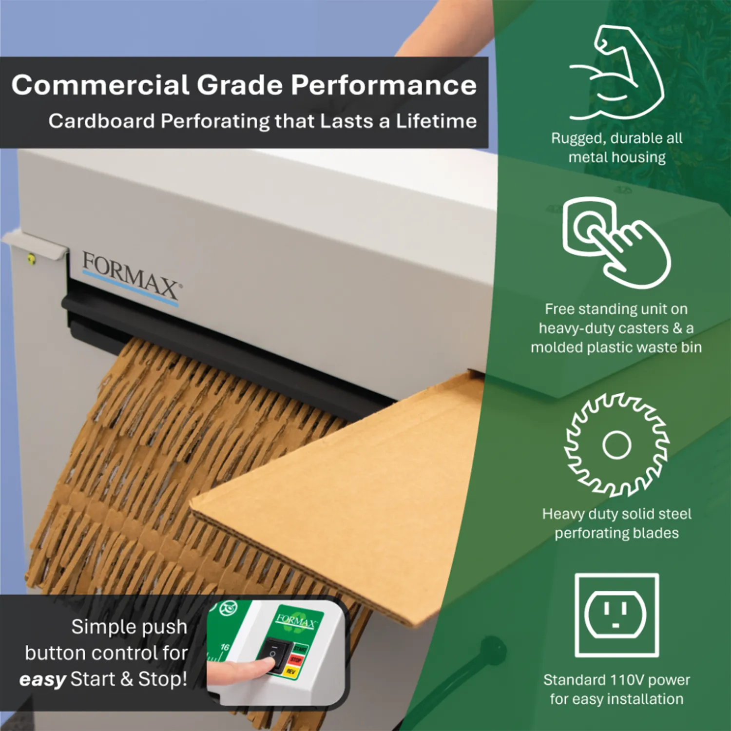 Formax Greenwave 430 Freestanding Cardboard Perforator Machine