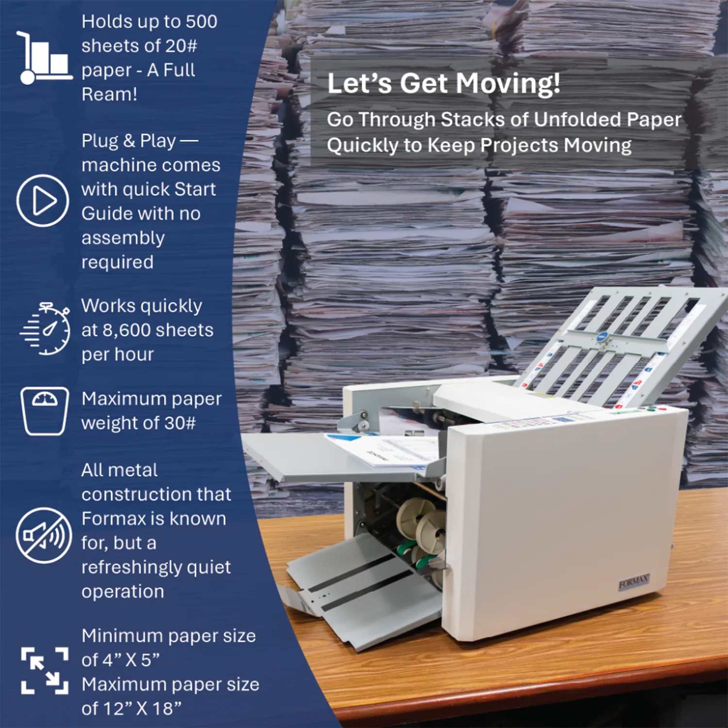 Formax FD 324 Tabletop Document Folding Machine